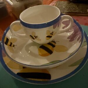 Tiffany bumblebee infant place setting.